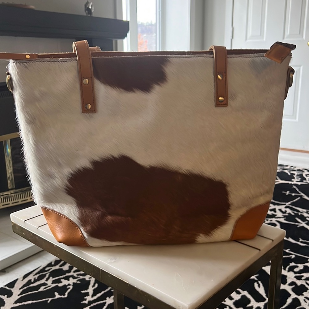 Montana Hudson Leather Cowhide Purse